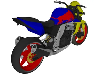 Kawasaki 750 3D Model preview