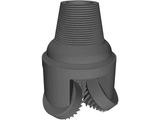 Tricone Drill 3D Model preview