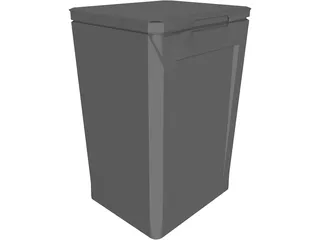 Dustbin 3D Model preview