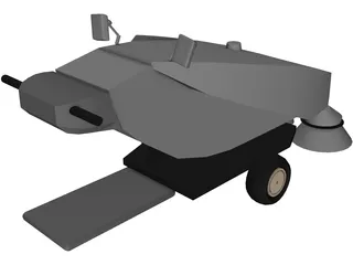 Tennant 414 Air Sweeper 3D Model preview