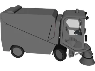 Tennant 636 Vacuum Sweeper 3D Model preview