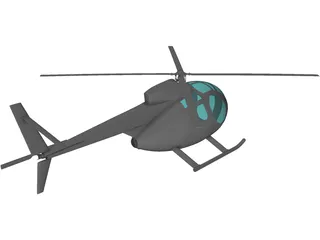 Hughes OH-6A Cayuse 3D Model preview