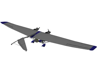 Ultra Light Aircraft 3D Model preview