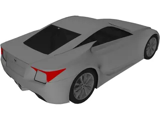 Lexus LF-A Concept (2007) 3D Model preview