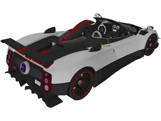 Pagani Cinque Roadster 3D Model preview