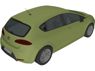 Seat Leon Cupra 3D Model preview