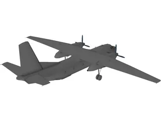 An-26 3D Model preview