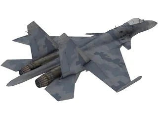 Sukhoi Su-35 Super Flanker 3D Model preview