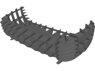 Sofa Laser Cut 3D Model preview