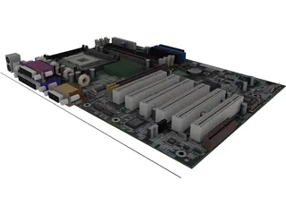 Motherboard 3D Model preview