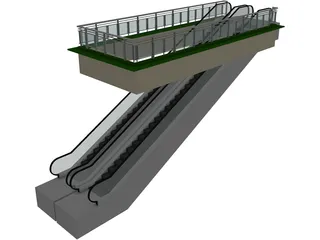 Escalator 3D Model preview