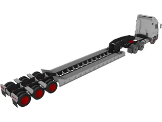 Mercedes-Benz Actros 6-axle 3D Model preview