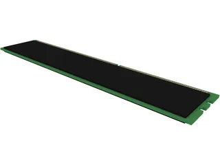RAM DDR3 Memory Module 3D Model preview