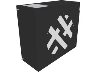 CPU Desktop Computer 3D Model preview