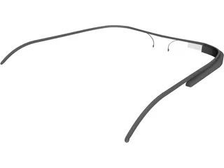 Google Glass 3D Model preview