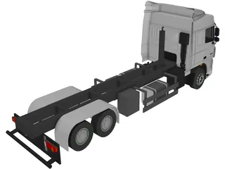 DAF XF 6x2 3D Model preview