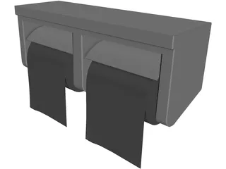 Toilet Paper Box 3D Model preview