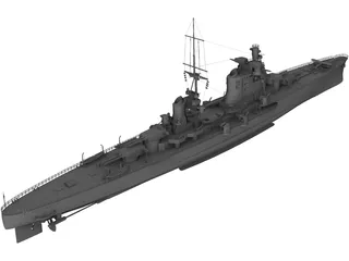 Gorizia class Heavy Cruiser 3D Model preview