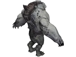 Saddle Beast 3D Model preview