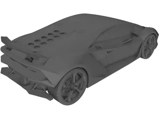 Lamborghini Sesto Elemento 3D Model preview