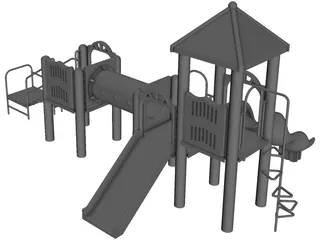 Children Playground 3D Model preview