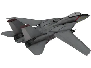 F-14A Tomcat 3D Model preview