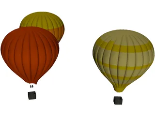 Balloons 3D Model preview