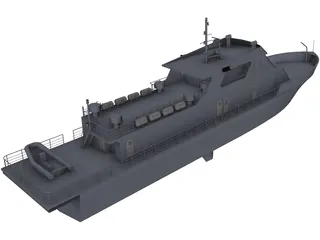 Coast Guard Patrol Boat 3D Model preview