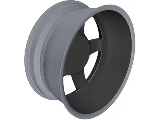 Mercedes-Benz AMG Alloy Wheel 3D Model preview