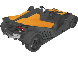 KTM X-Bow R (2011) 3D Model preview