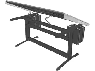 Art Table 3D Model preview