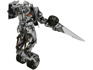 Transformers Sideswipe 3D Model preview