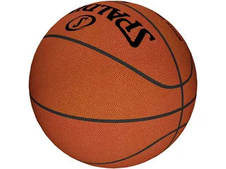 NBA Spalding Basketball Ball 3D Model preview
