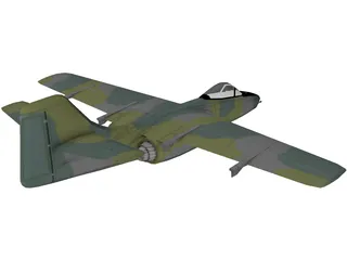 Northrop YA-9A 3D Model preview