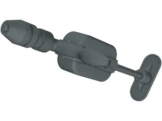 Hand Drill 3D Model preview