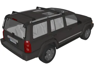 Jeep Commander (2007) 3D Model preview