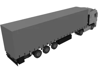 DAF XF 3D Model preview