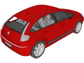 Citroen C4 3D Model preview