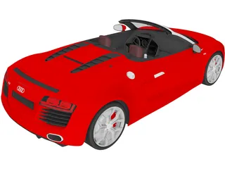 Audi R8 V10 Spyder (2012) 3D Model preview