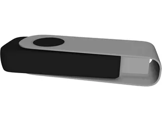 USB Flash Drive 3D Model preview