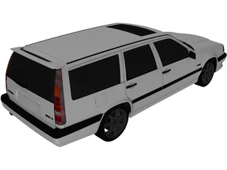 Volvo 850R Estate 3D Model preview