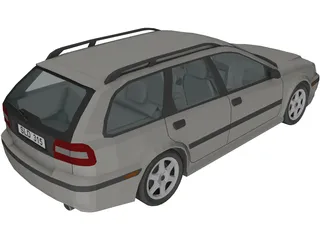 Volvo V40 Estate 3D Model preview
