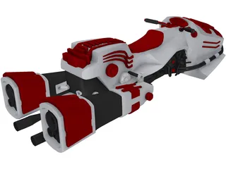 Jetbike 3D Model preview