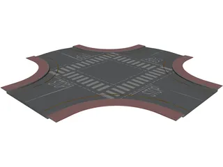 Junction 2-Way 3D Model preview