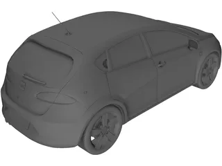 Seat Leon 3D Model preview