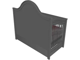 Baby Bed 3D Model preview
