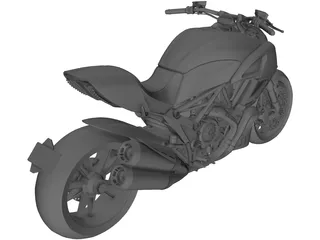 Ducati Diavel (2011) 3D Model preview