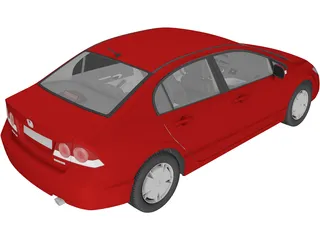 Honda Civic Sedan VIII 3D Model preview