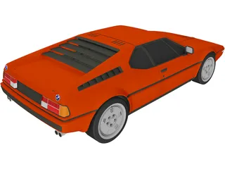 BMW M1 (1979) 3D Model preview