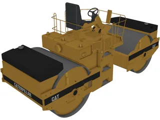 Caterpillar Compactor 3D Model preview